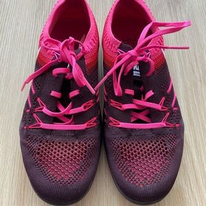 Nike Free pink mesh shoes